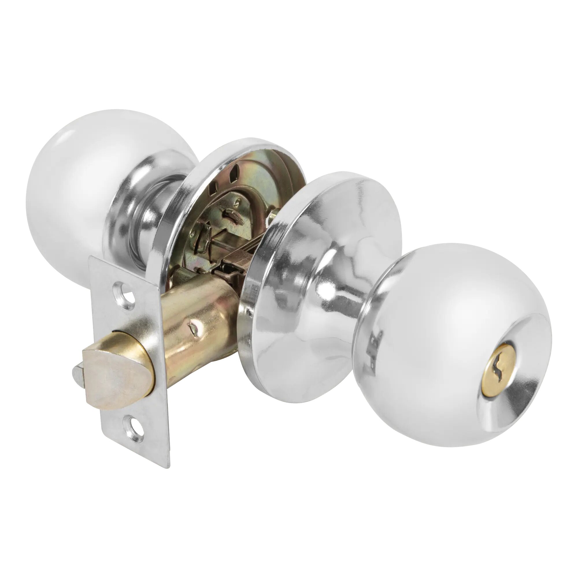 Ручка-кноб ключ/фиксатор цвет хром