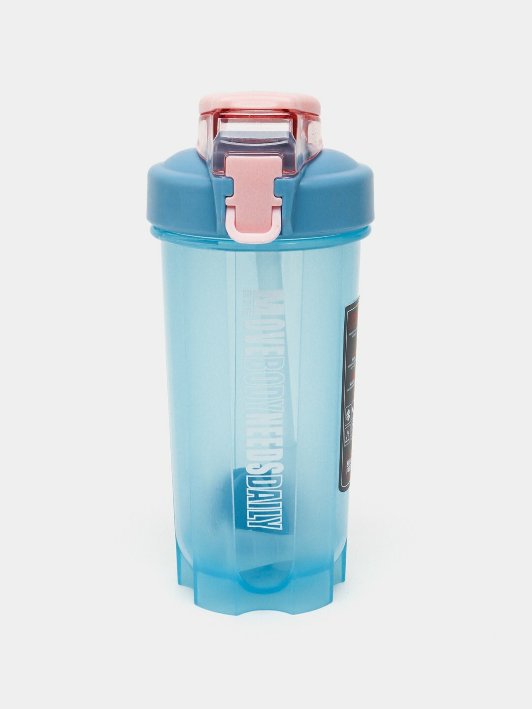 Шейкер-бутылка, для воды, коктейлей и протеина, 550мл, пищевой материал PP