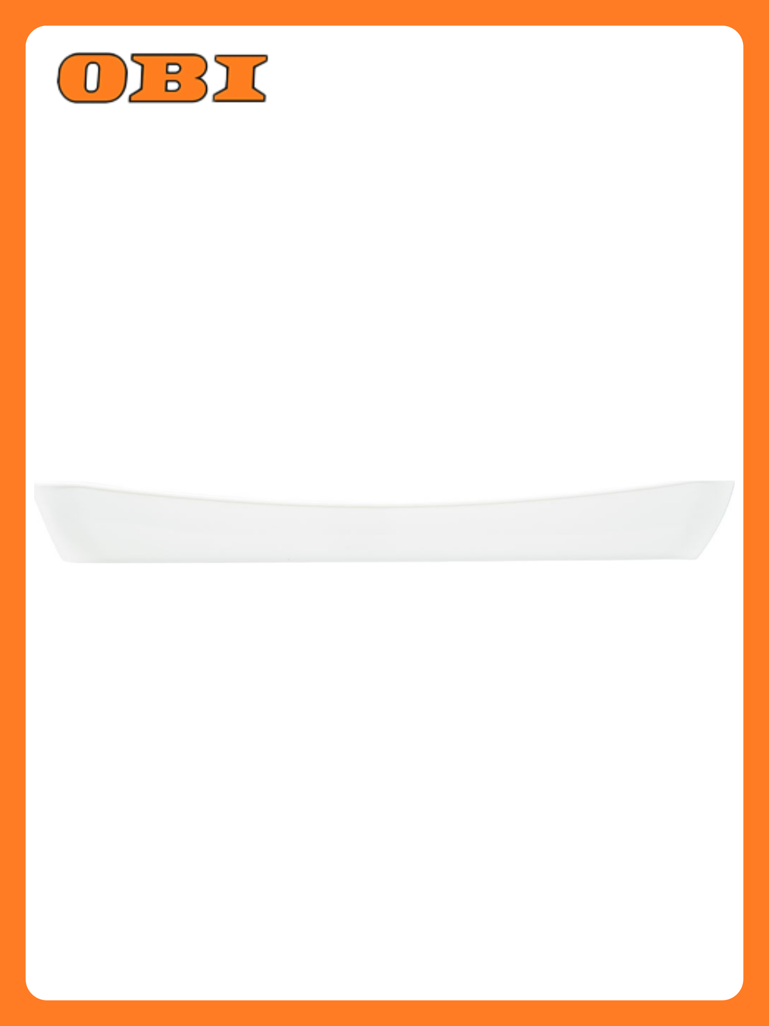 Поднос BEROSSI Cake пластик прямоугольный с ручками цвет слоновая кость