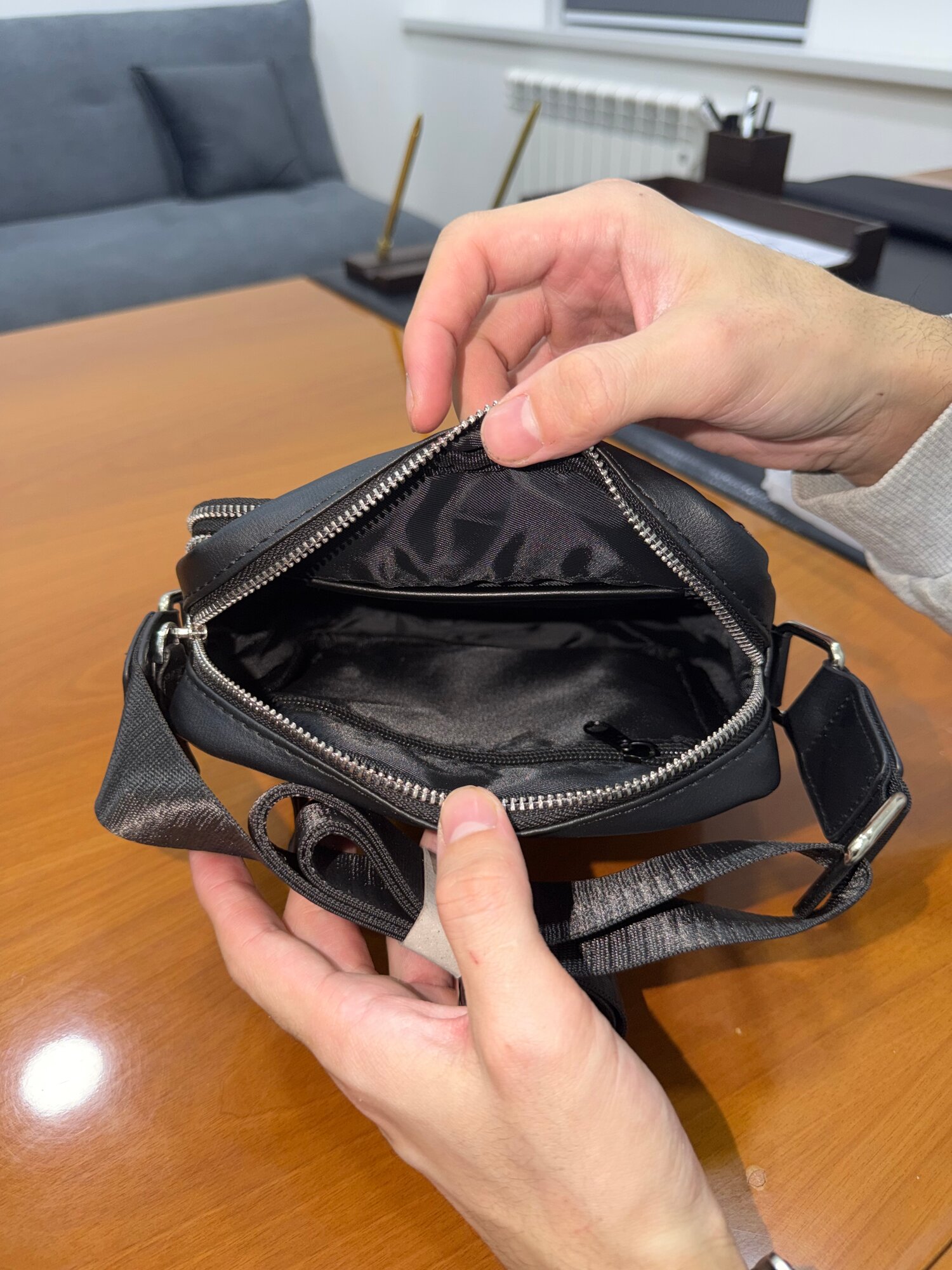 Сумка барсетка , черный — фото 1