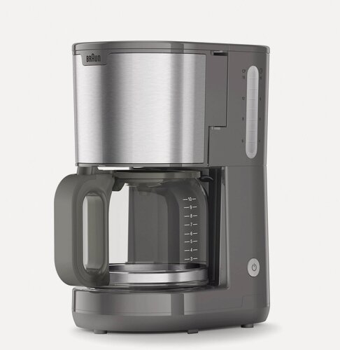 Изображение товара Капельная кофеварка Braun KF1500GY PurShine Серый 1000 Вт Защита от перегрева