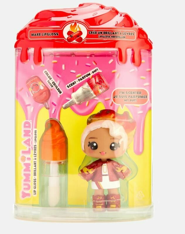 Кукла брелок с блеском для губ/Yummiland Эмбер Синнамон