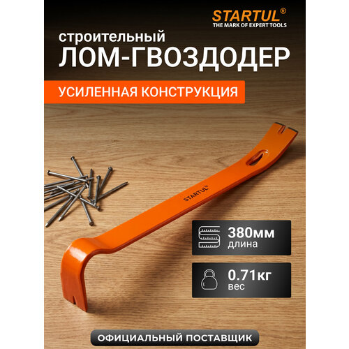 фото Лом гвоздодер плоскопрофильный 380х35х7 мм startul master (st4098-38)