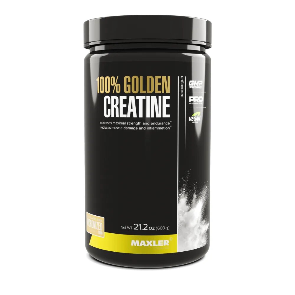 Креатин Maxler "100% Golden Creatine", микронизированный, порошок, 600 г
