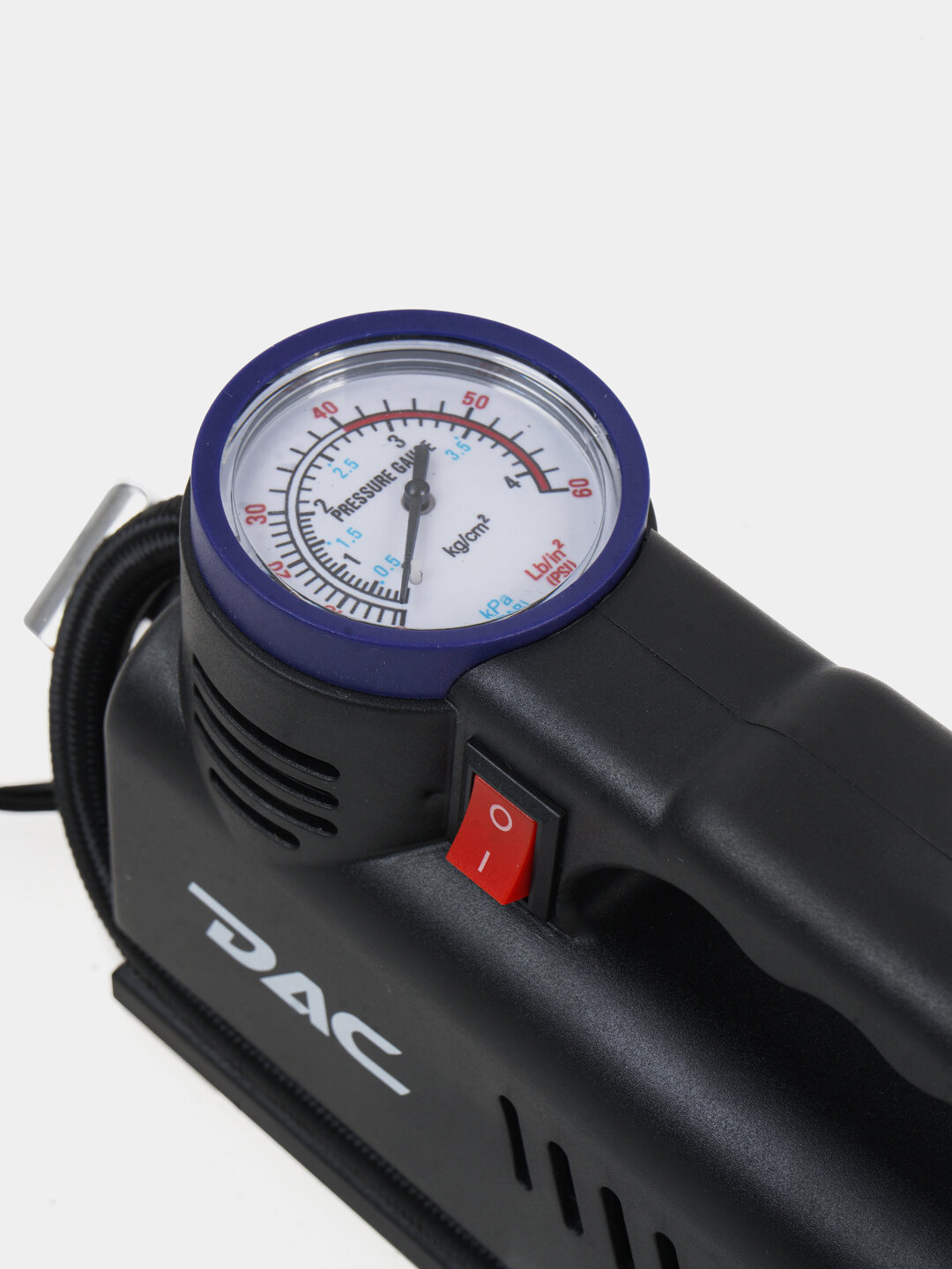 Компрессор автомобильный DAC, LED подсветка, 12В, с манометром — фото 1