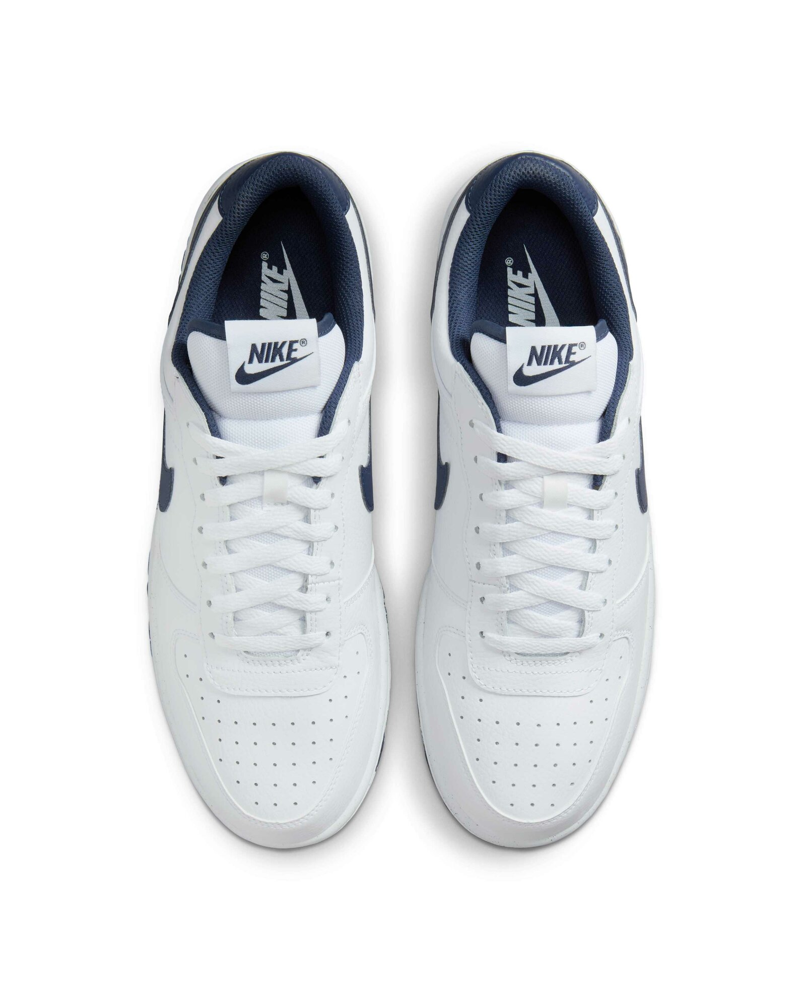 Кеды NIKE Big Low, размер 10.5 US, белый/темно-синий — фото 1