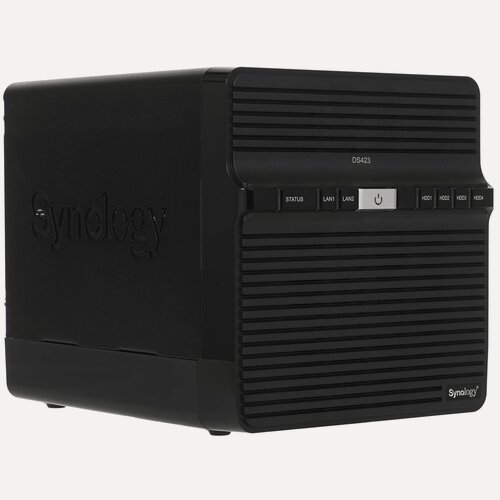 Изображение товара Сетевое хранилище Synology QC 2,0 Ghz CPU 2Gb DS423, черный, 2.5"/3.5"