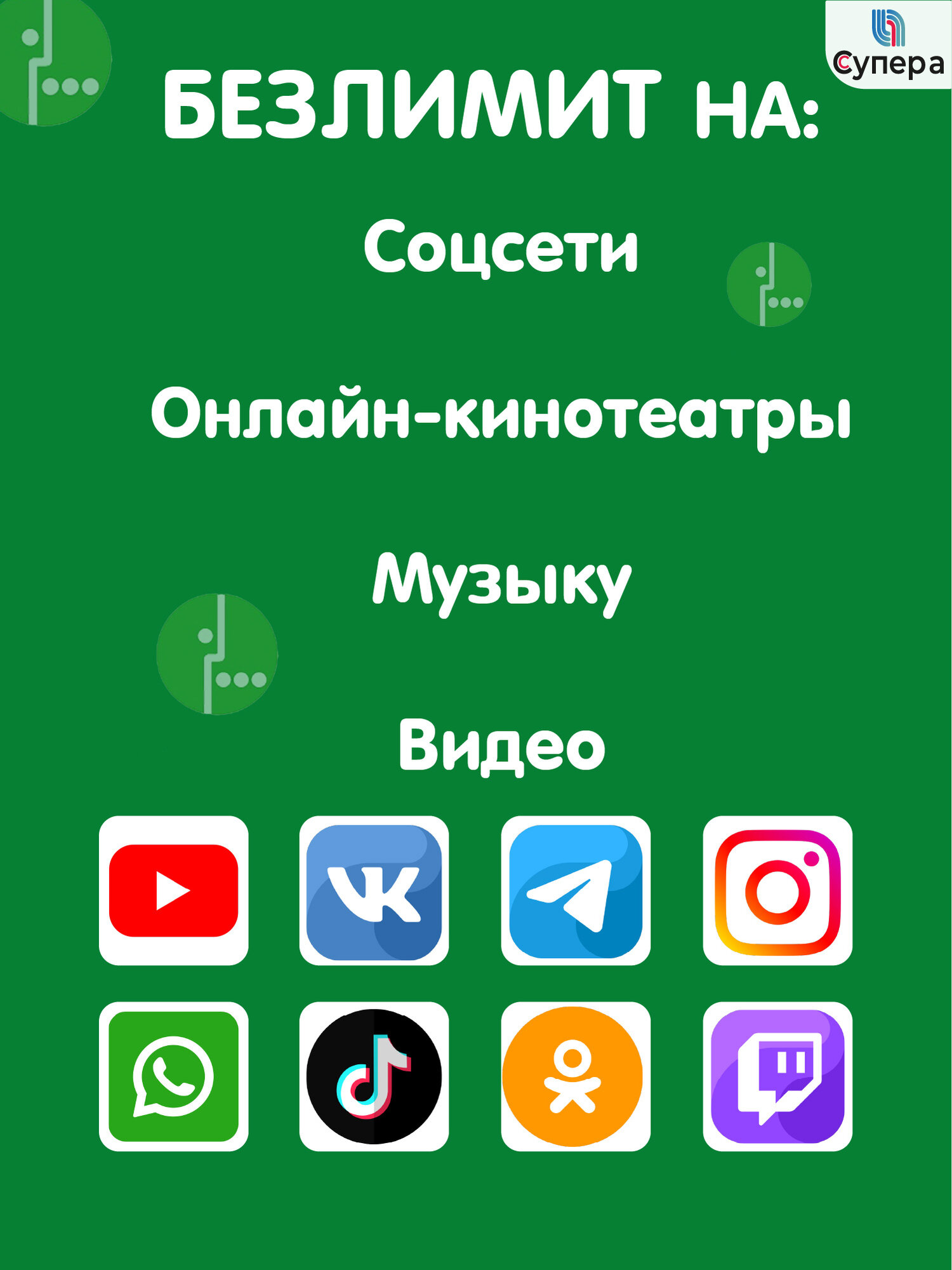 Сим-карта, для модемов и роутеров, безлимитный интернет 100Гб, 650р/мес — фото 1