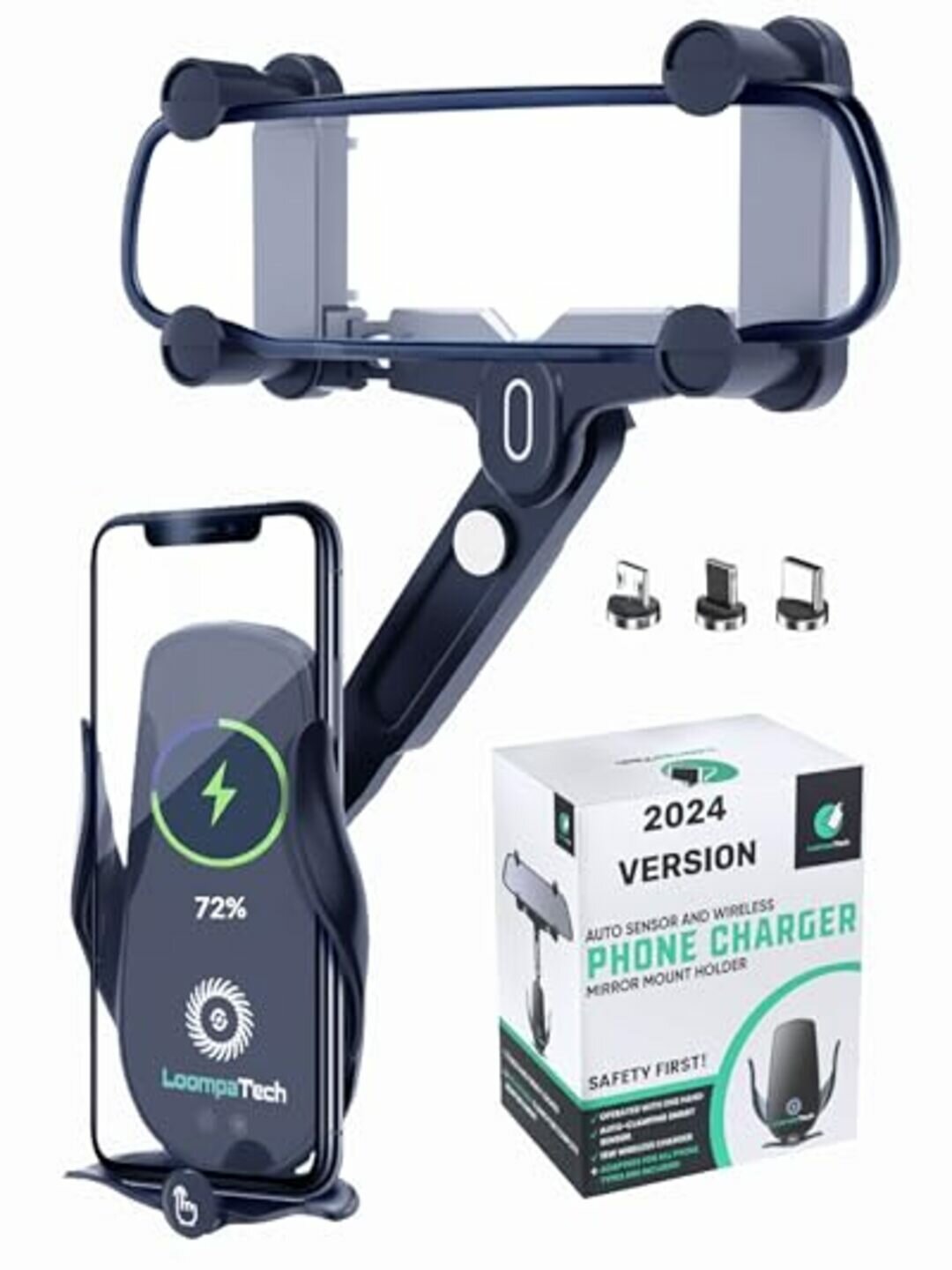 Автоматический беспроводной держатель для телефона в автомобиль