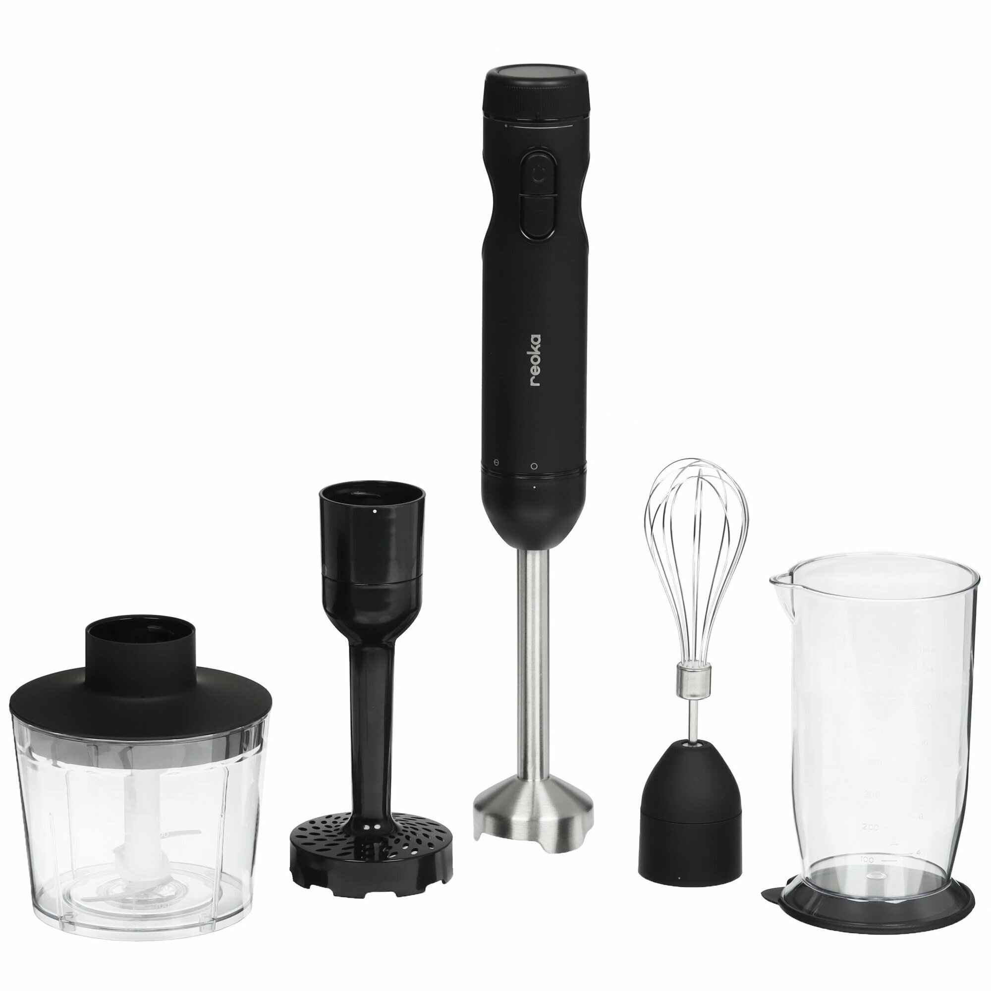 Блендер Reoka RKHB-S1504, погружной, мощность 600 Вт, черный
