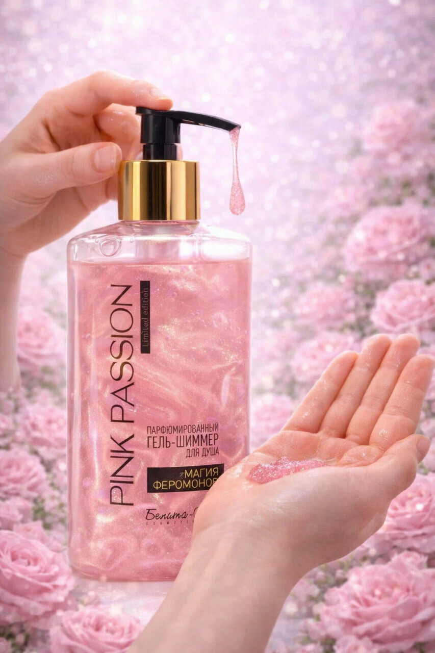 Линия средств по уходу за телом "Pink Passion": спрей, скраб, лосьон, гель