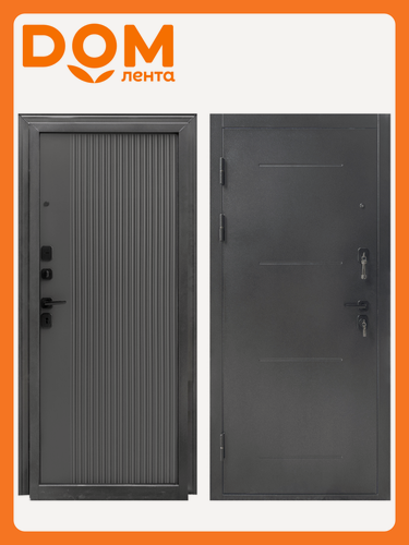 Изображение товара Дверь металлическая Форпост Монблан, утепленное полотно, звукоизоляция, графит