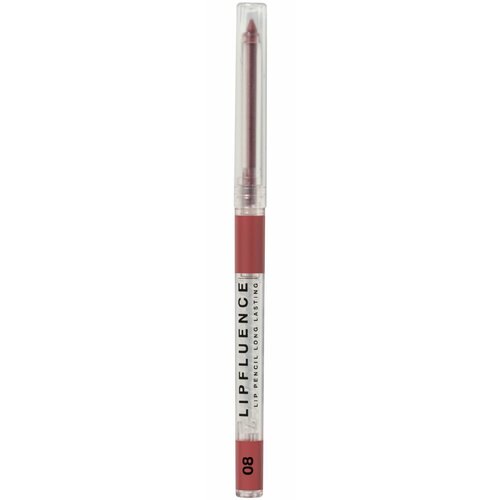 фото Influence beauty карандаш для губ тон 08 розовый нюд lipfluence automatic lip pencil автоматический выдвижной