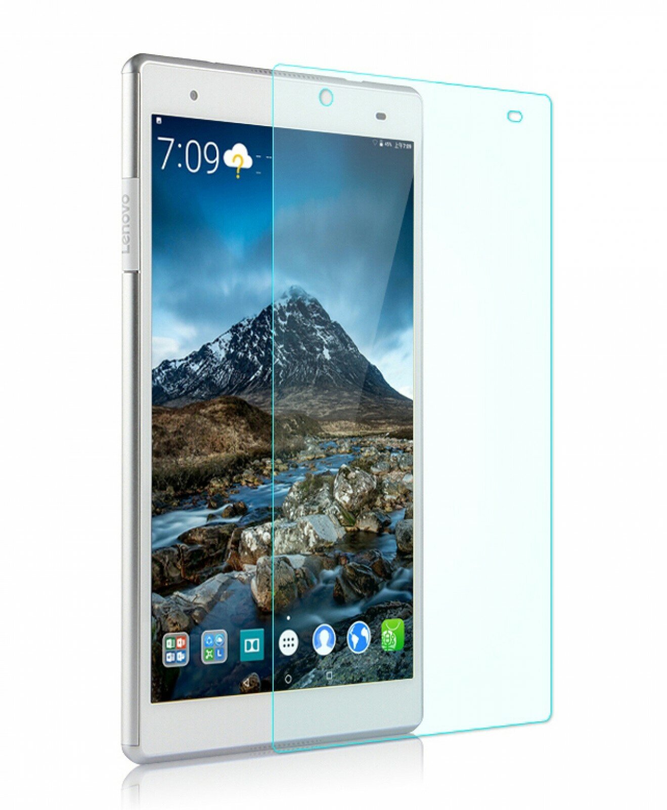 Защитное противоударное стекло MyPads для планшета Lenovo Tab 4 8 Plus TB-8704F/N с олеофобным покрытием