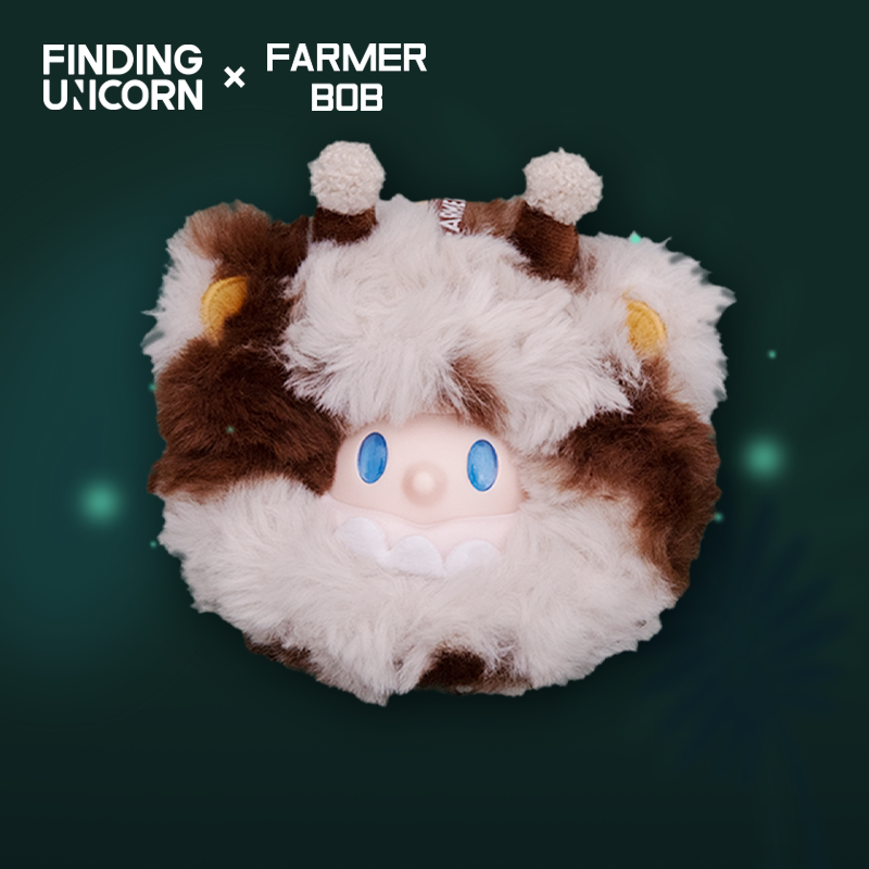 FARMER BOB Плюшевый Шар Слепой Бокс - Коллекционная Игрушка С Персонажем Серой Зайчихи и Волка, 1 Шт, Подлинный