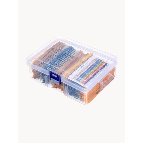 Набор резисторов 3120шт (156 видов) в боксе, 0.25 Вт, 1%