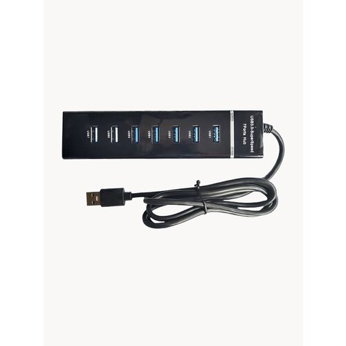 USB-разветвитель 30 на 7 портов ZIRE модель 307 кабель 120 см блок питания в комплекте 950₽