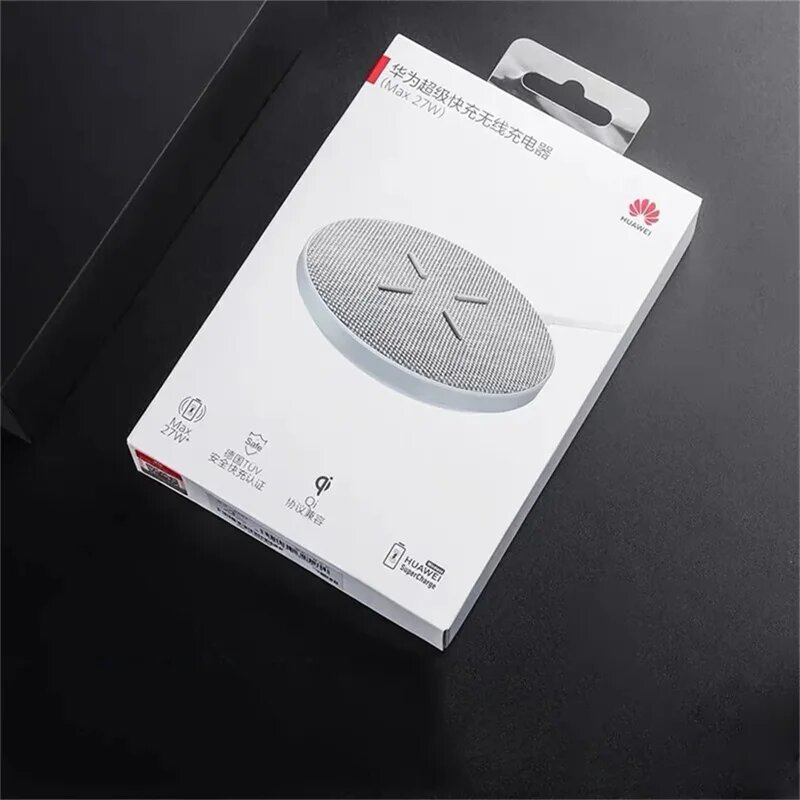 Беспроводное зарядное устройство Huawei, макс. 27 Вт, супер-зарядка CP61, Qi Стандартная зарядка для Pura 70 UItra Mate 60 50 Pro P30 Pro iPhone 12/13/14/15, Wireless charger