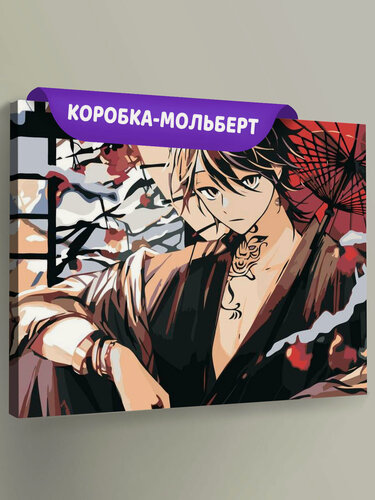 Изображение товара Картина по номерам на холсте с подрамником "Аниме Токийские Мстители: Казутора Ханемия", Раскраска 40x50 см, Мультфильмы