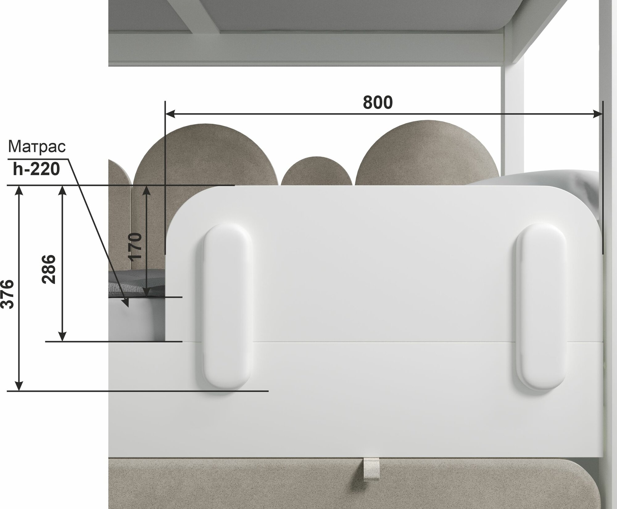 Бортик для кровати от падения Офелия/Исландия