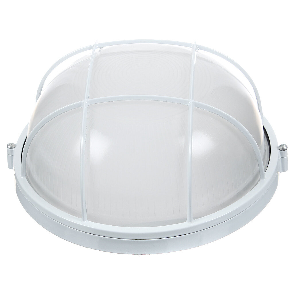 Светильник TDM Electric НПБ1102 100 Вт E27 на 1 лампочку IP54 25.4х24х11.7 см с решеткой белый SQ0303-0026