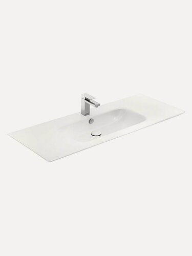 Изображение товара Раковина для ванной накладная Sanovit Sharp 120 см, модель 14120-KL, прямоугольная
