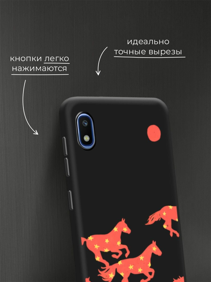 Чехол на Samsung Galaxy A10 / Самсунг А10 с принтом "Берущее под луной стадо" — фото 1