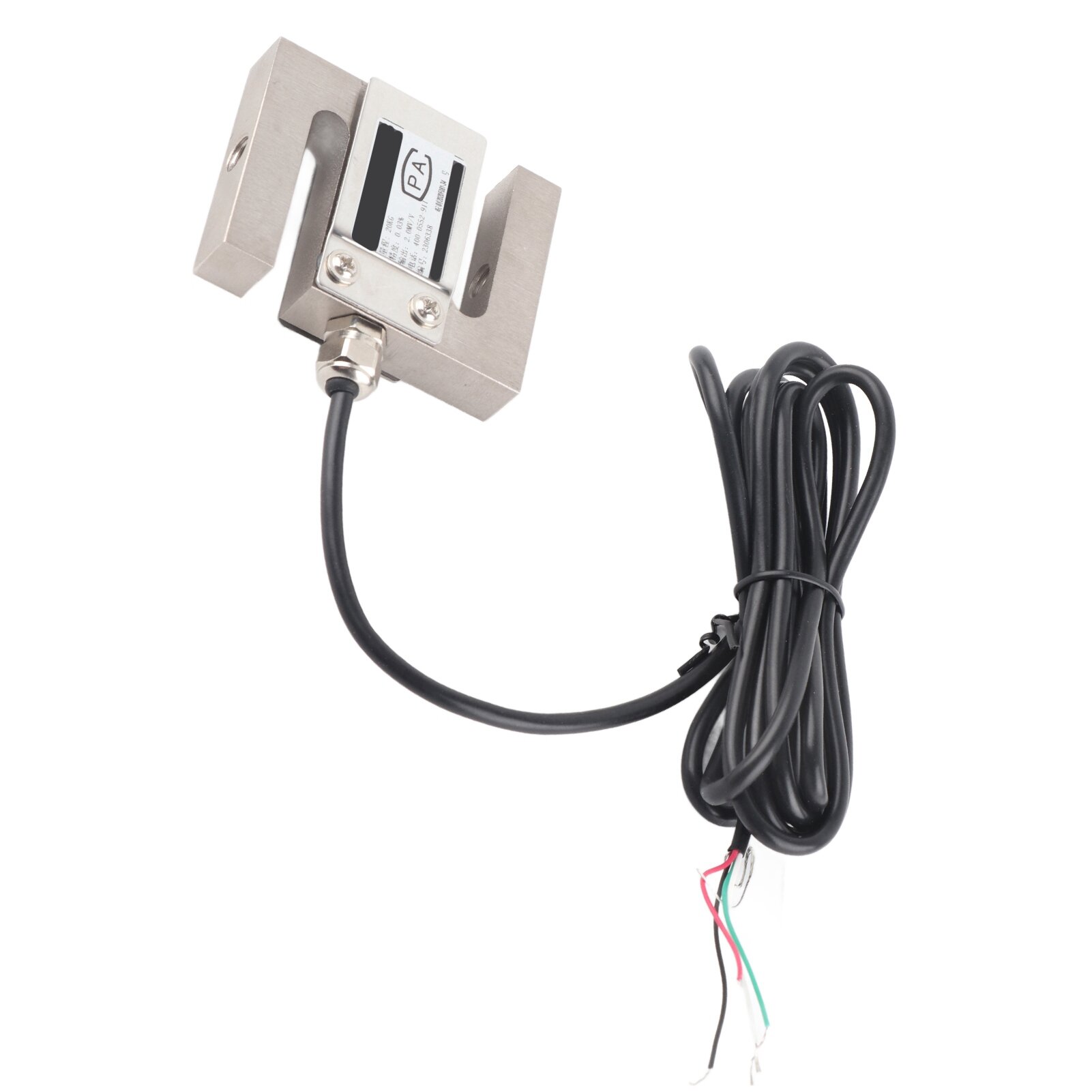 S Тип датчика веса нагрузочной ячейки M8x1.25 Сжатие давления на вытяжение нержавеющей стали датчика давления и датчик напряжения 20 кг