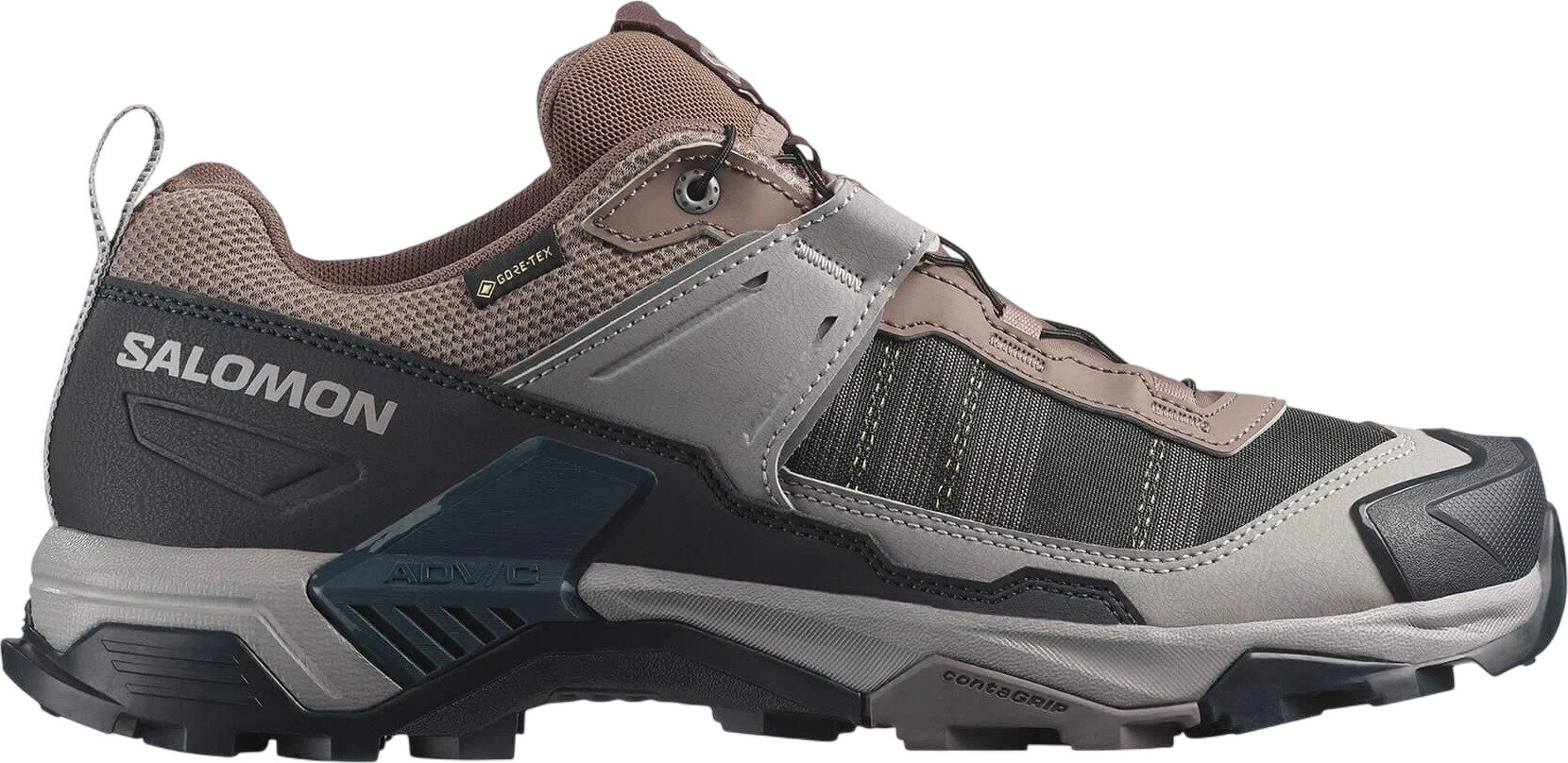 Кроссовки Salomon X Ultra 5 Gtx полнота F (EU)/ на среднюю стопу размер 9 UK коричневый