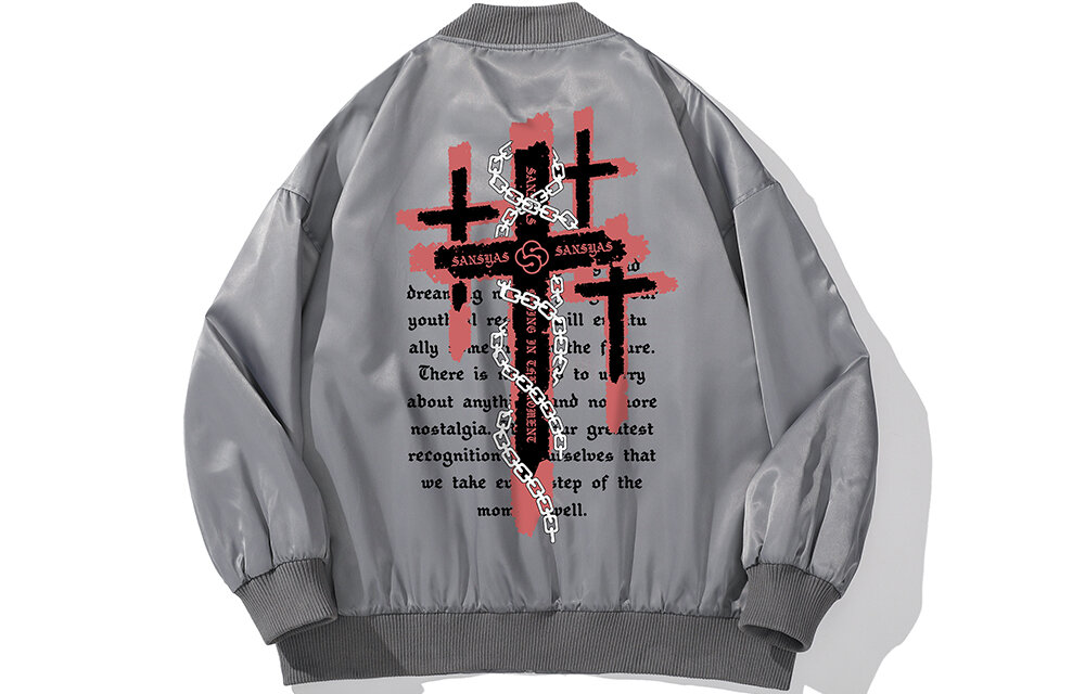 Куртка SANSYAS осенние коллекции размер M серый