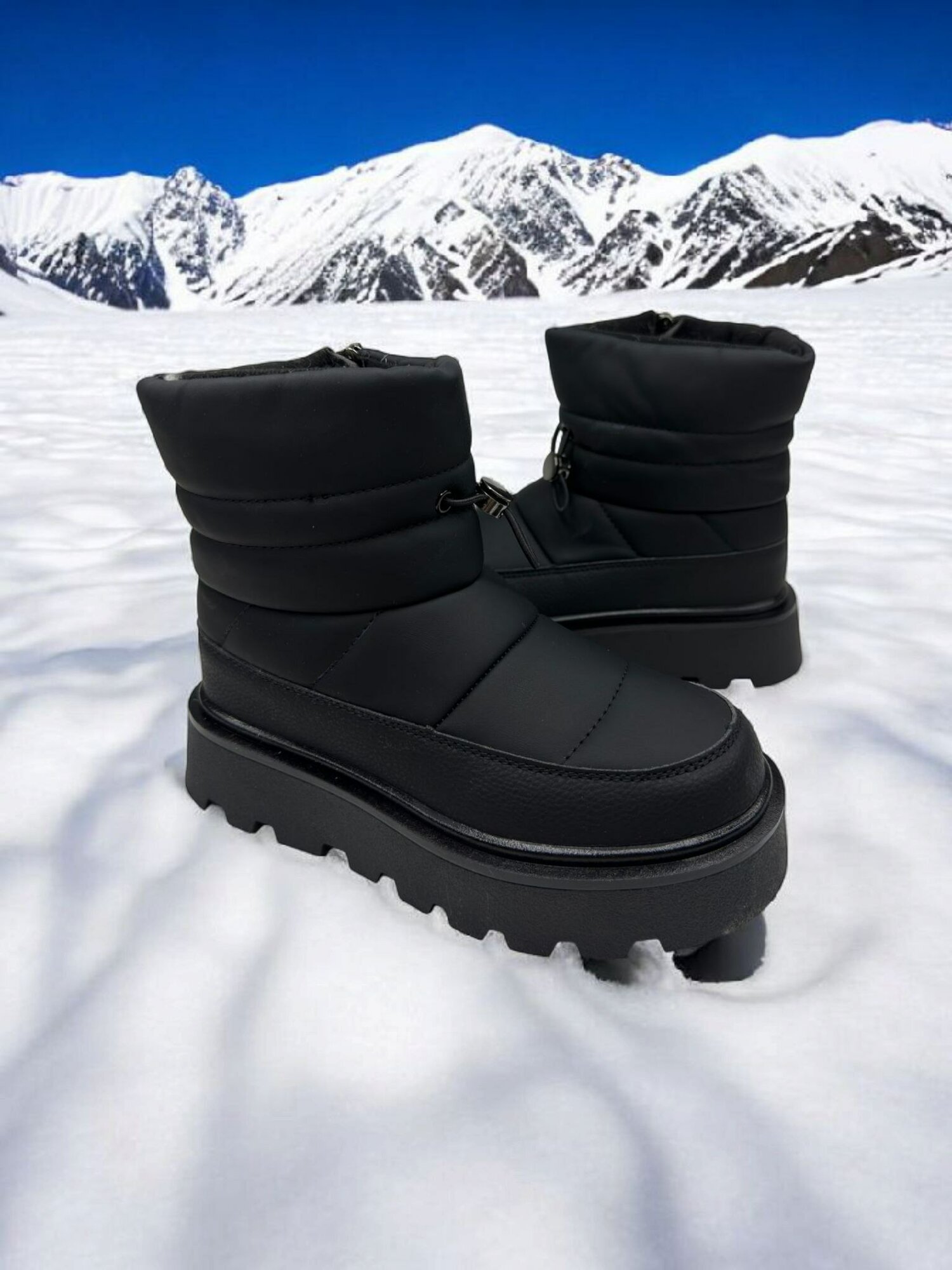 Дутики , размер 32, черный — фото 1