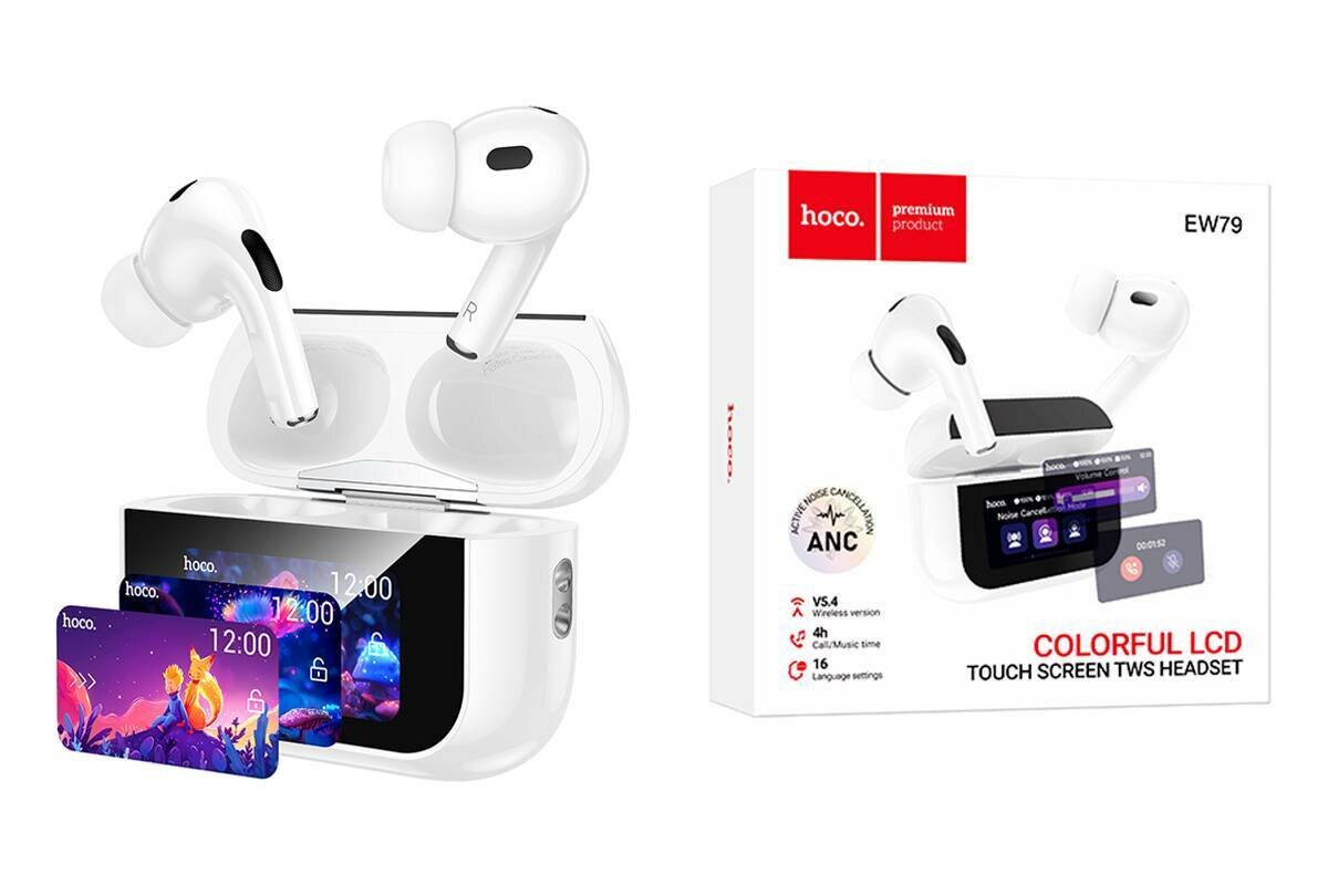 Наушники Hoco EW79, беспроводные, с ANC, LED-дисплей, Bluetooth 5.4