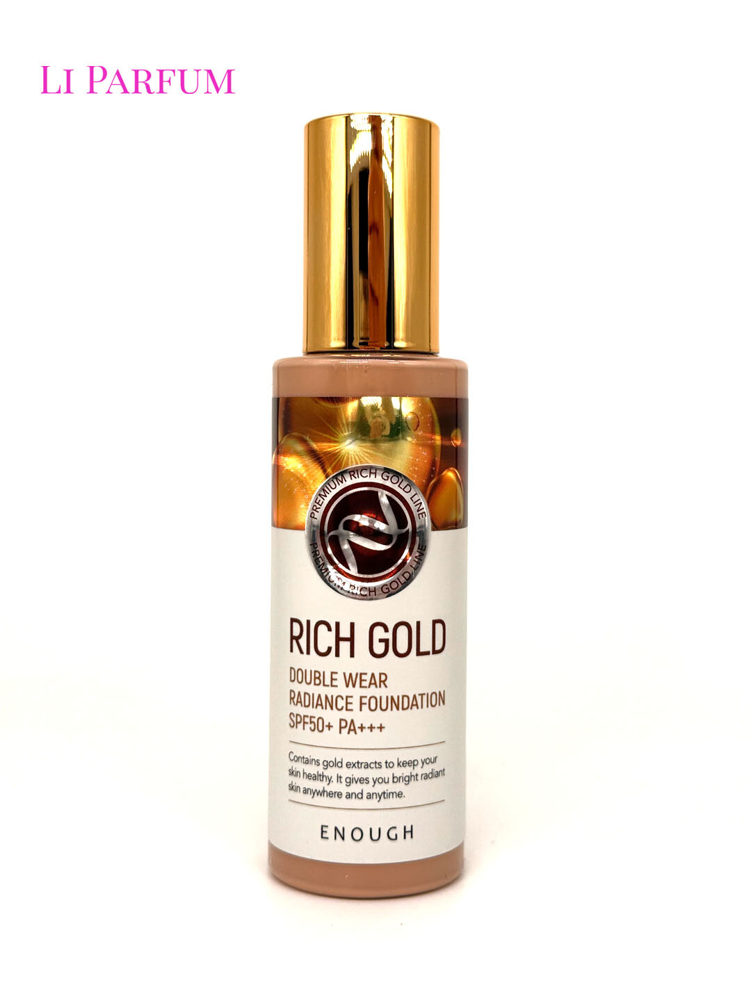Enough Rich Gold — тональный крем с золотом, стойкий, сияние, SPF50+ PA+++, тон 13, 100 г
