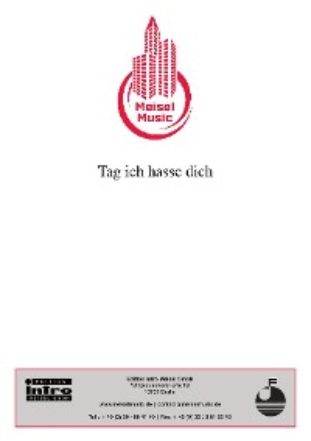 Tag, ich hasse dich [Цифровая книга]