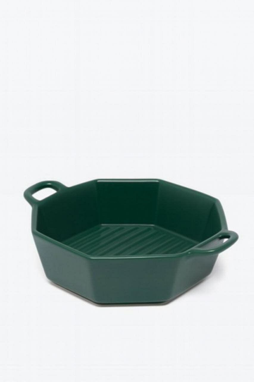 Миска Gold "Salatnit", керамическая, термостойкая, темно-зеленая