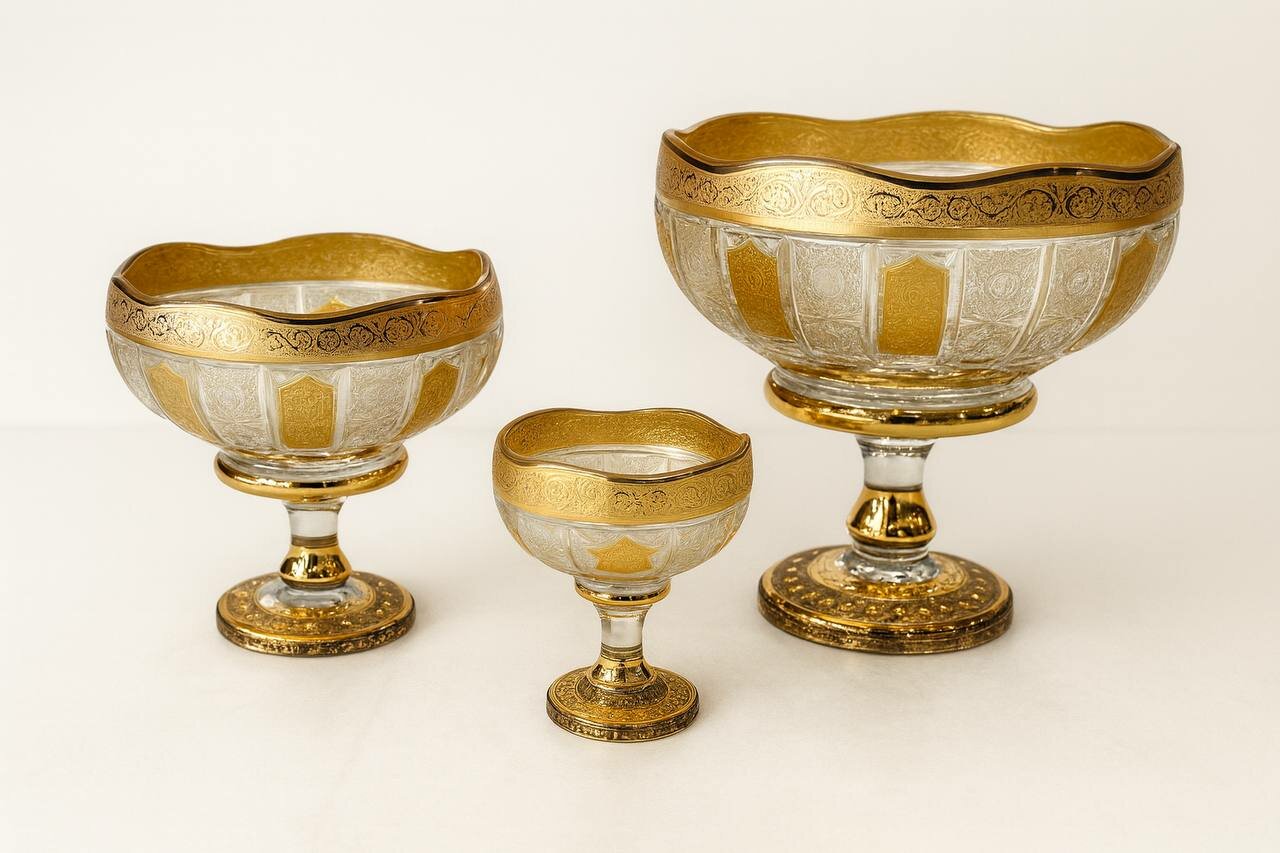 Набор посуды Bogema GOLD – для фруктов, десертов и закусок, 9 предметов (china)