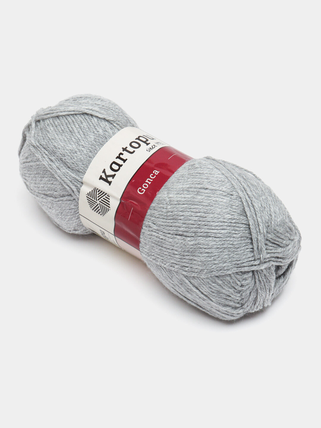 Пряжа Kartopu Gonca, для вязания, акрил 100%, серый цвет, 100 гр, 300 м — фото 1