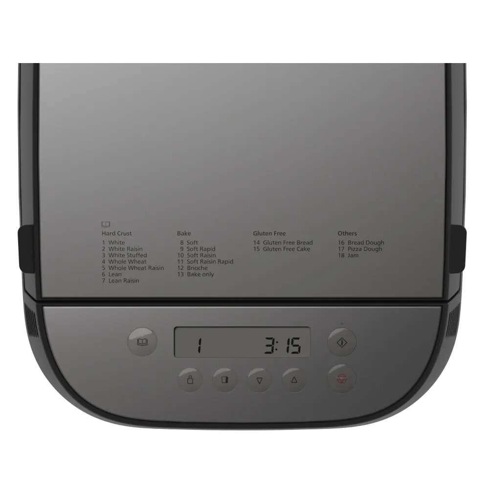 Хлебопечка Panasonic ZP2000KTS, 700Вт, чёрный, 950г, 18 программ — фото 1