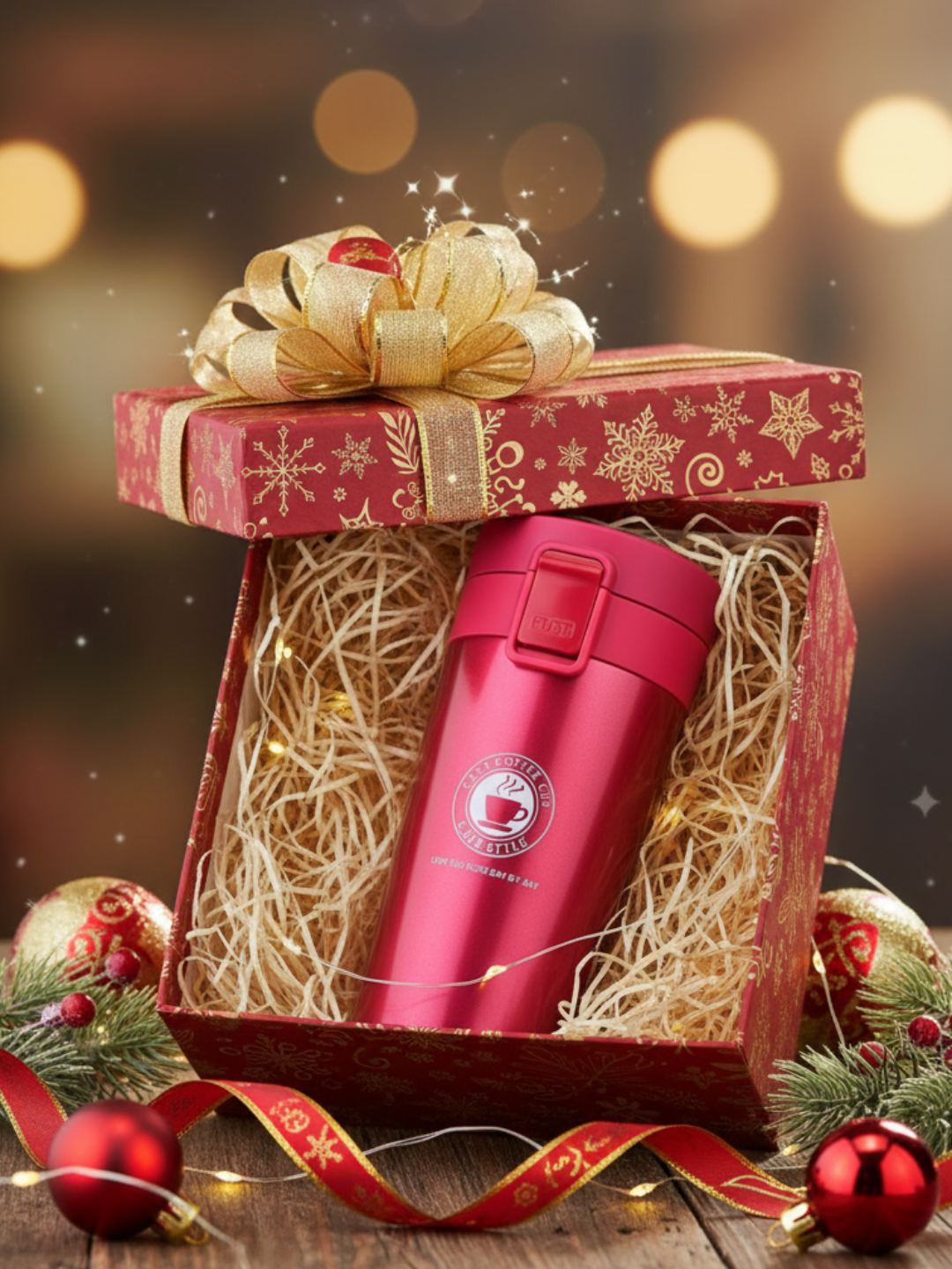 Термокружка из нержавеющей стали 380 мл — для чая и кофе, герметичная, сохраняет тепло и холод