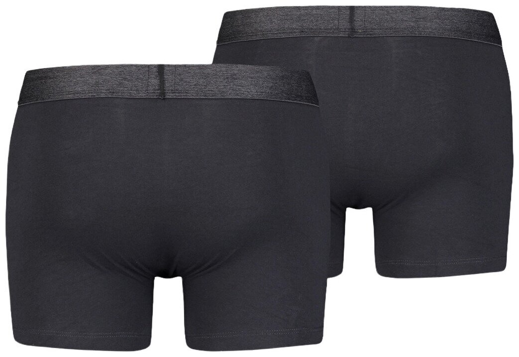 Трусы Levi's, комплект из 2 шт., размер S, чёрный — фото 1