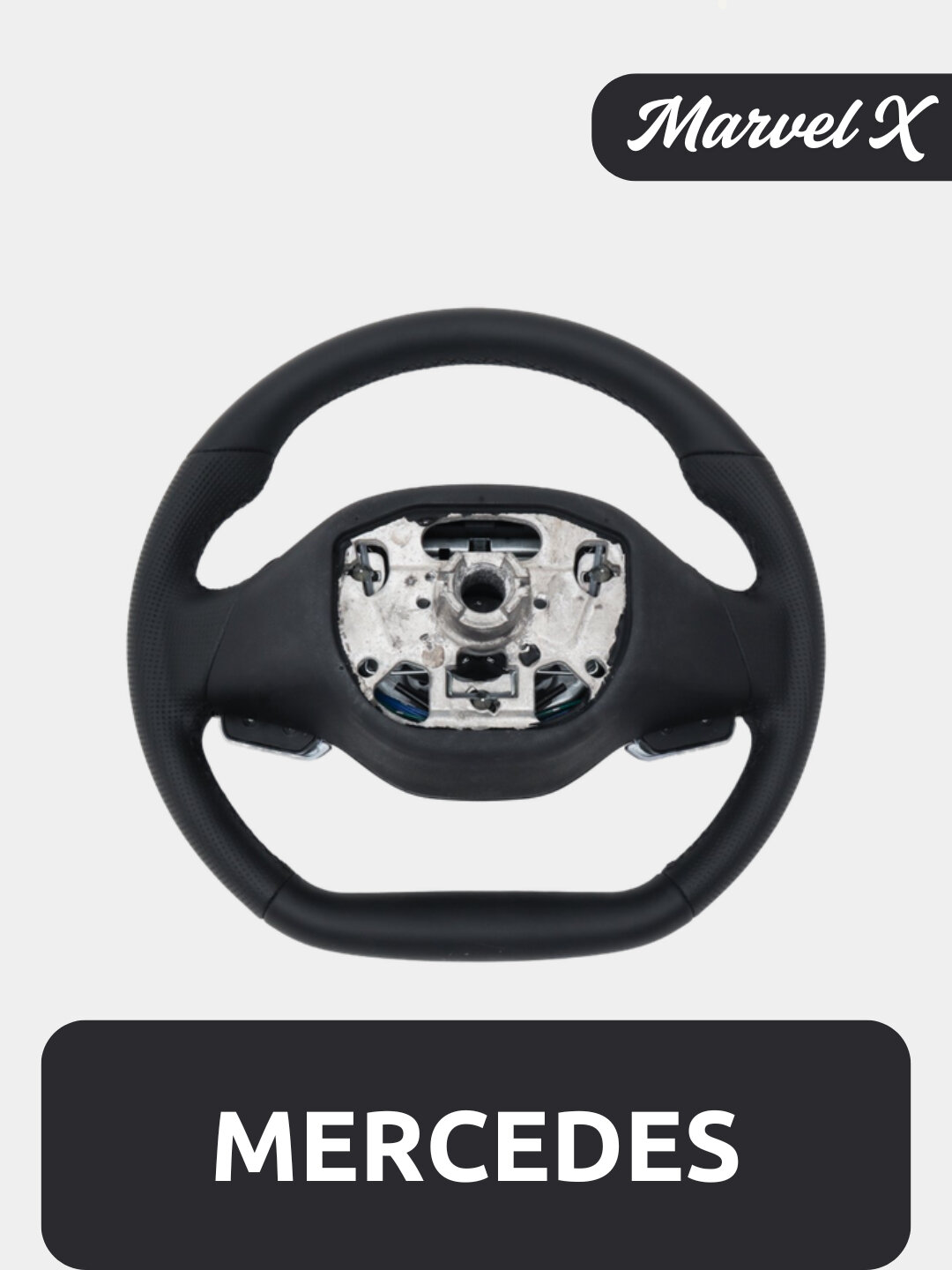 Руль Chevrolet Marvel X, для множества моделей автомобилей, кожаный — фото 1