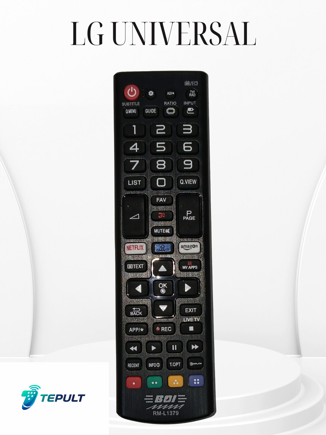 Пульт универсальный LG RM-L1379S, для телевизоров LCD/LED/Plasma