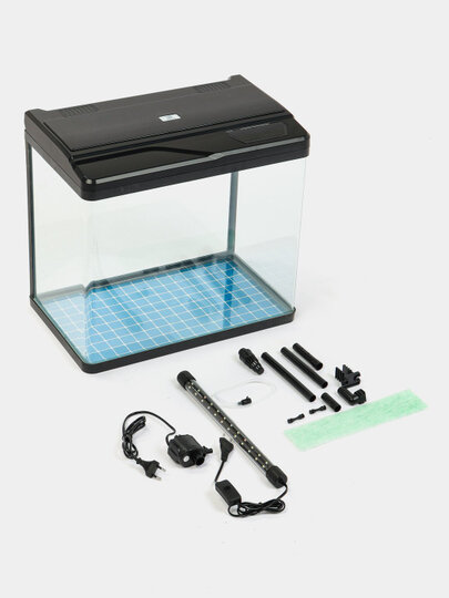 Аквариум, с фотодиодным освещением и цифровым дисплеем JM: 520 - 62 литров