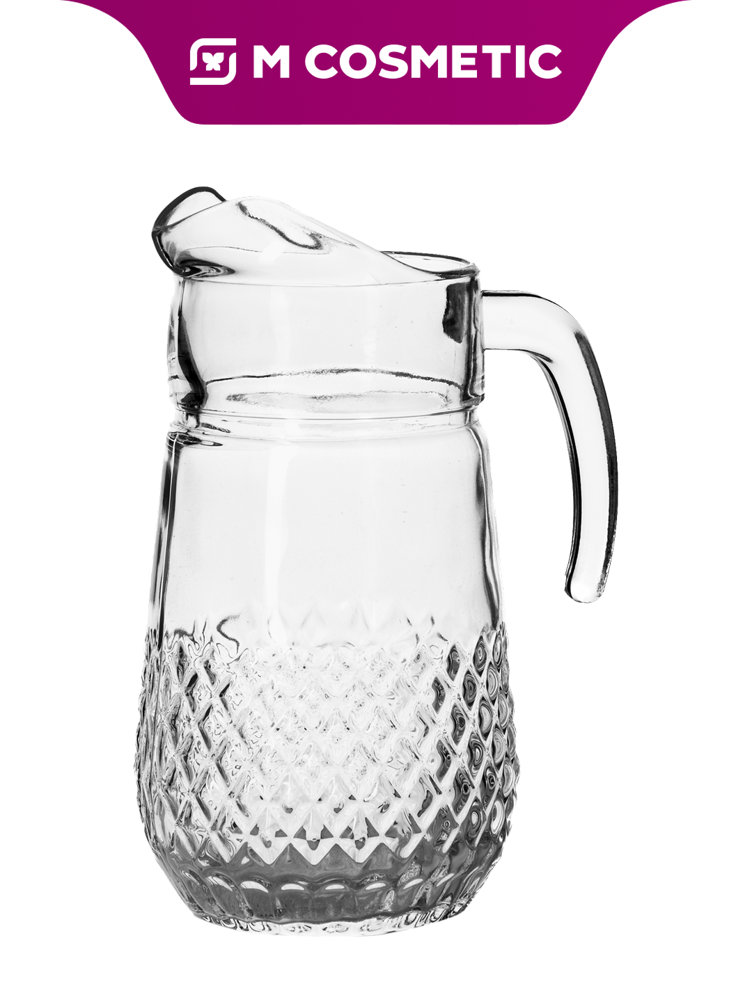 Кувшин ОптТоргСоюз "вальс", для воды и сока, пластик, 1340мл