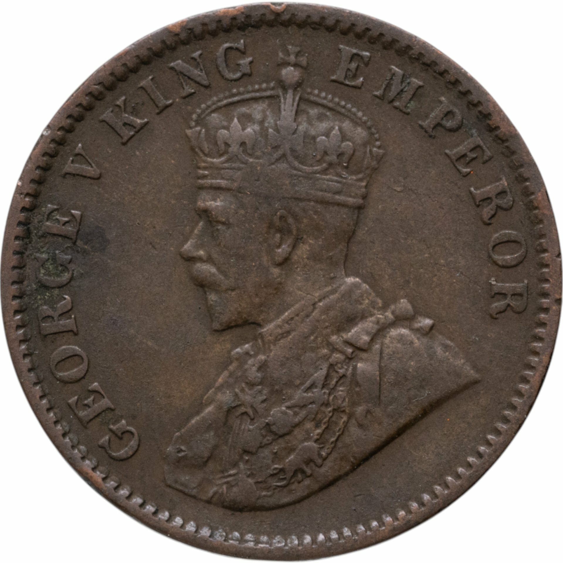 Индия Британская 1/4 анны anna 1934, Бронза, в сохранности VF-XF