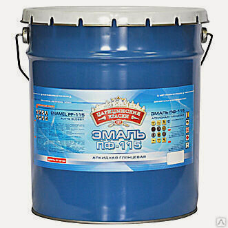 Изображение товара Эмаль ПФ-115 оранжевая глянцевая 20 кг