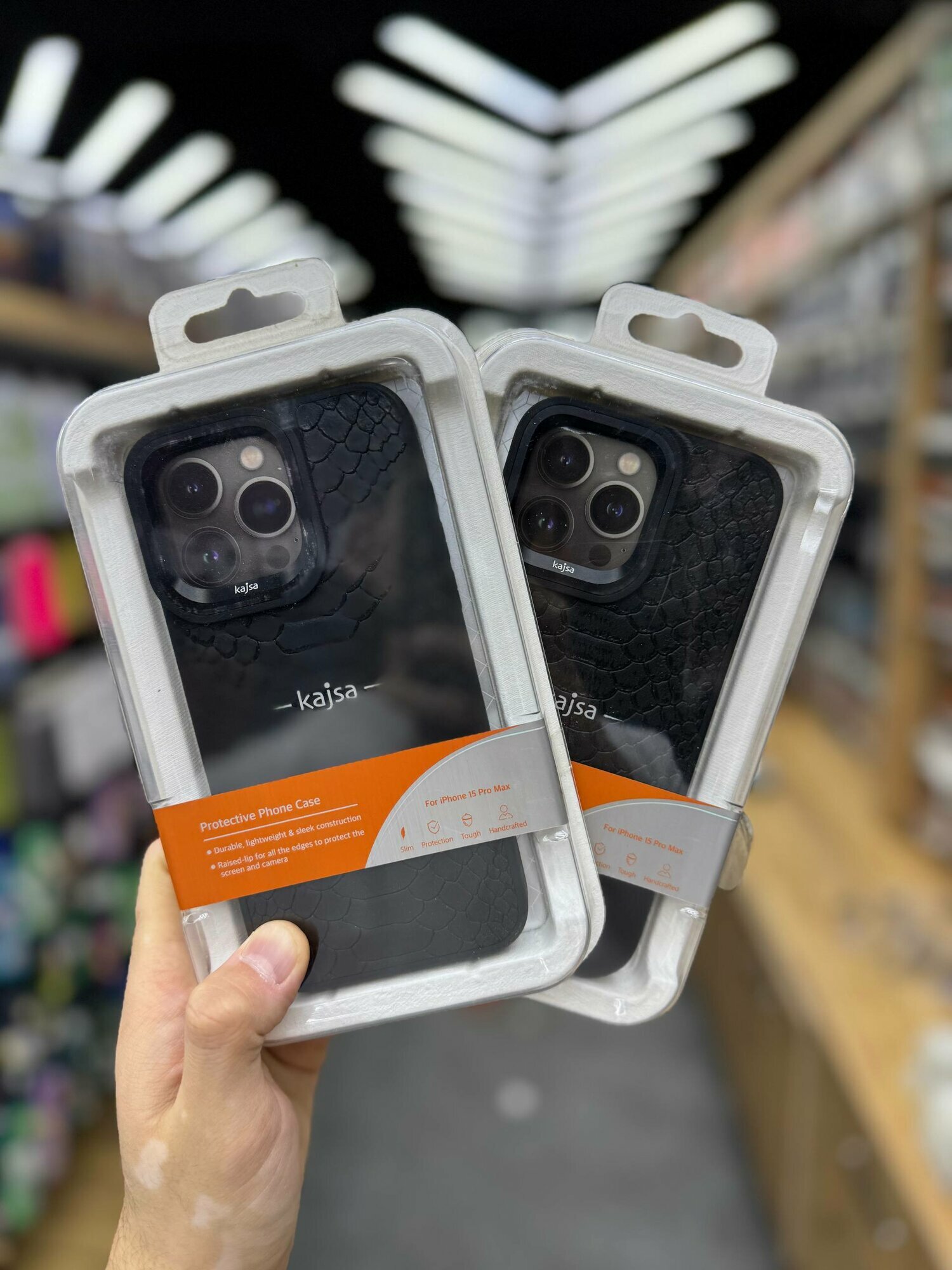 Чехол KAJSA противоударный для iPhone 15 Pro, защитный бампер, стильный дизайн, разноцветный