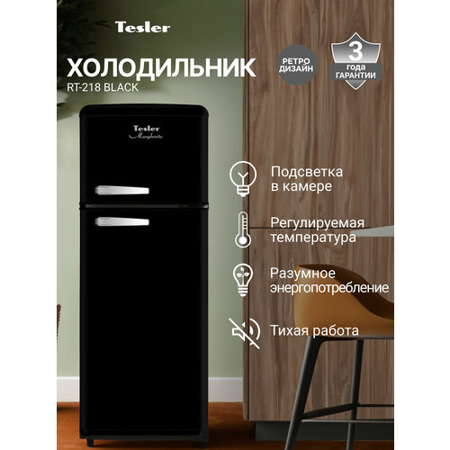 фото Холодильник tesler rt-218 black