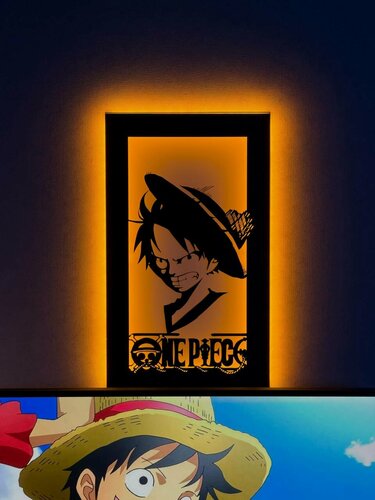Изображение товара Настенный светильник One Piece , ночник Монки Д. Луффи из аниме Ван-Пис