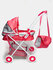 Кукольная коляска для девочек, игрушечная, сумка, корзина, металлический каркас